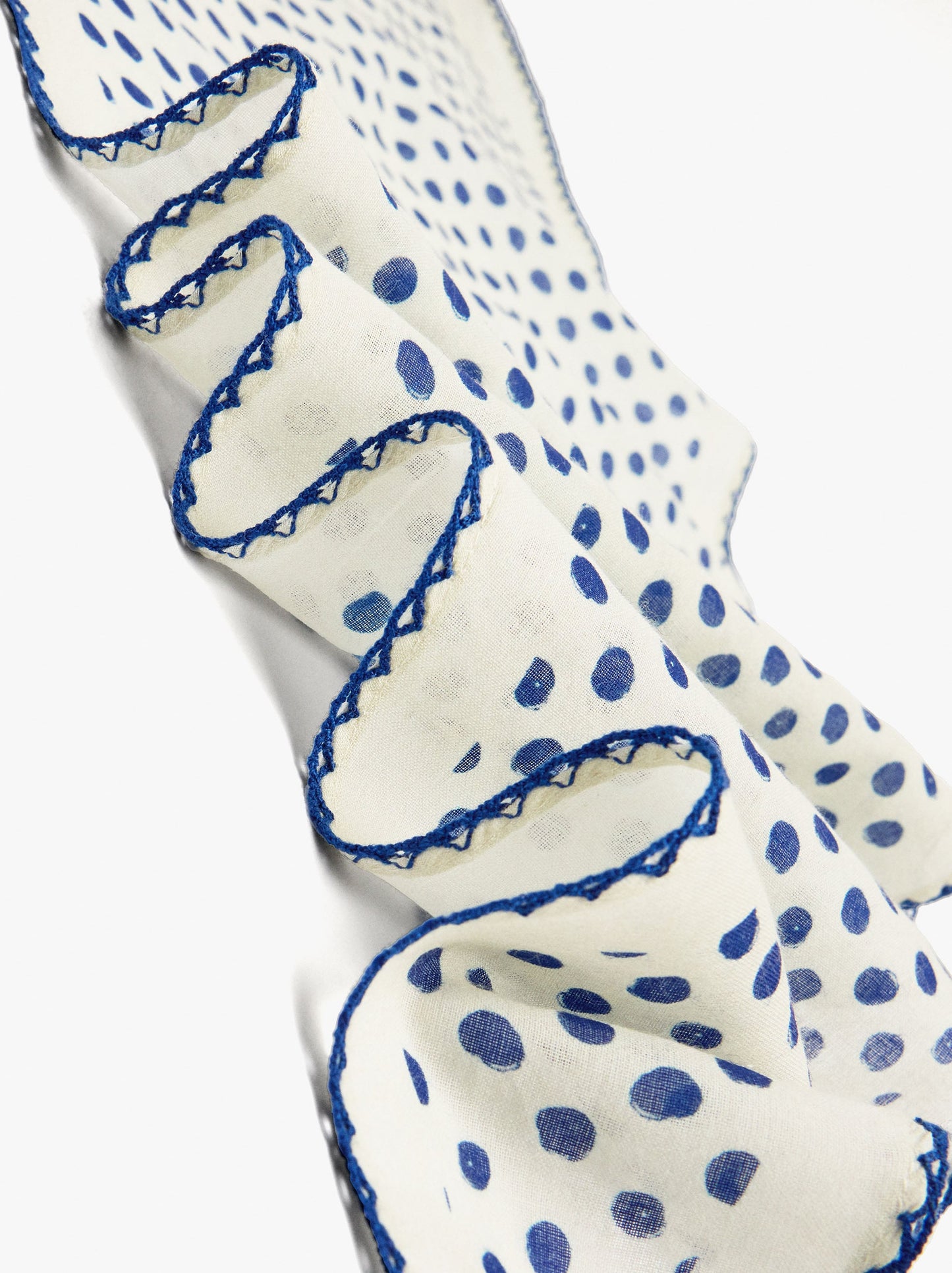 Triangular Printed Scarf With 100% Cotton