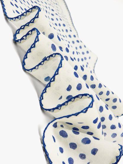 Triangular Printed Scarf With 100% Cotton