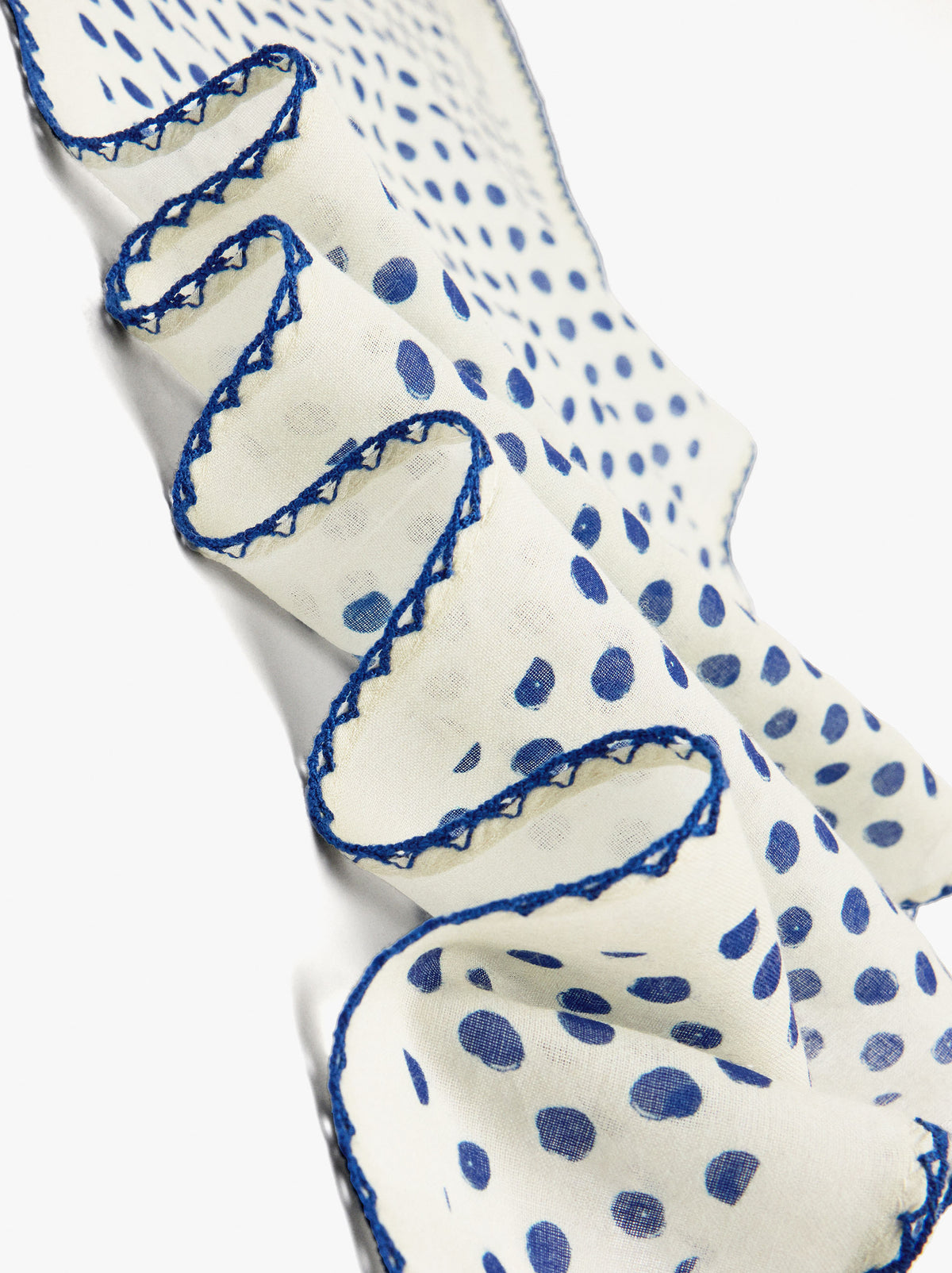 Triangular Printed Scarf With 100% Cotton