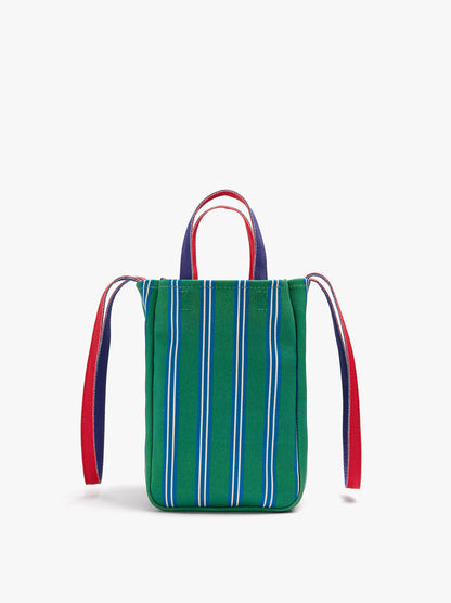 Reversible Tote Bag With Striped Stripes