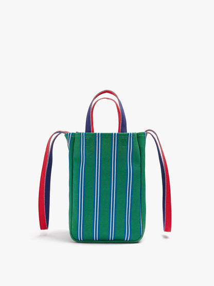 Reversible Tote Bag With Striped Stripes