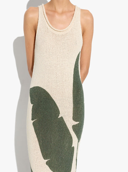 Knit Dress With Printed