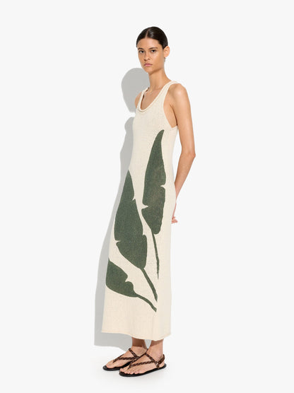 Knit Dress With Printed