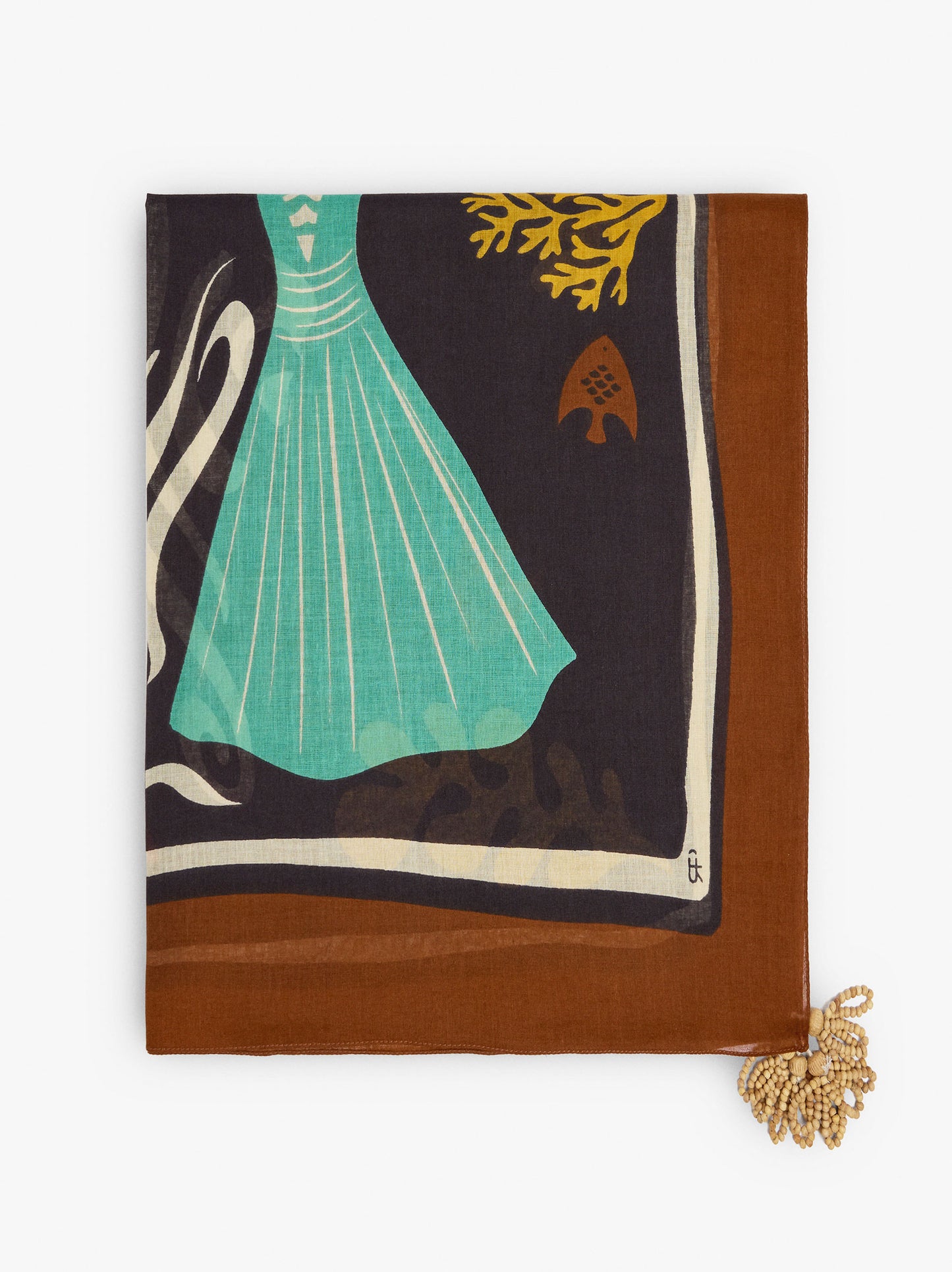 Printed Pareo With 100% Cotton