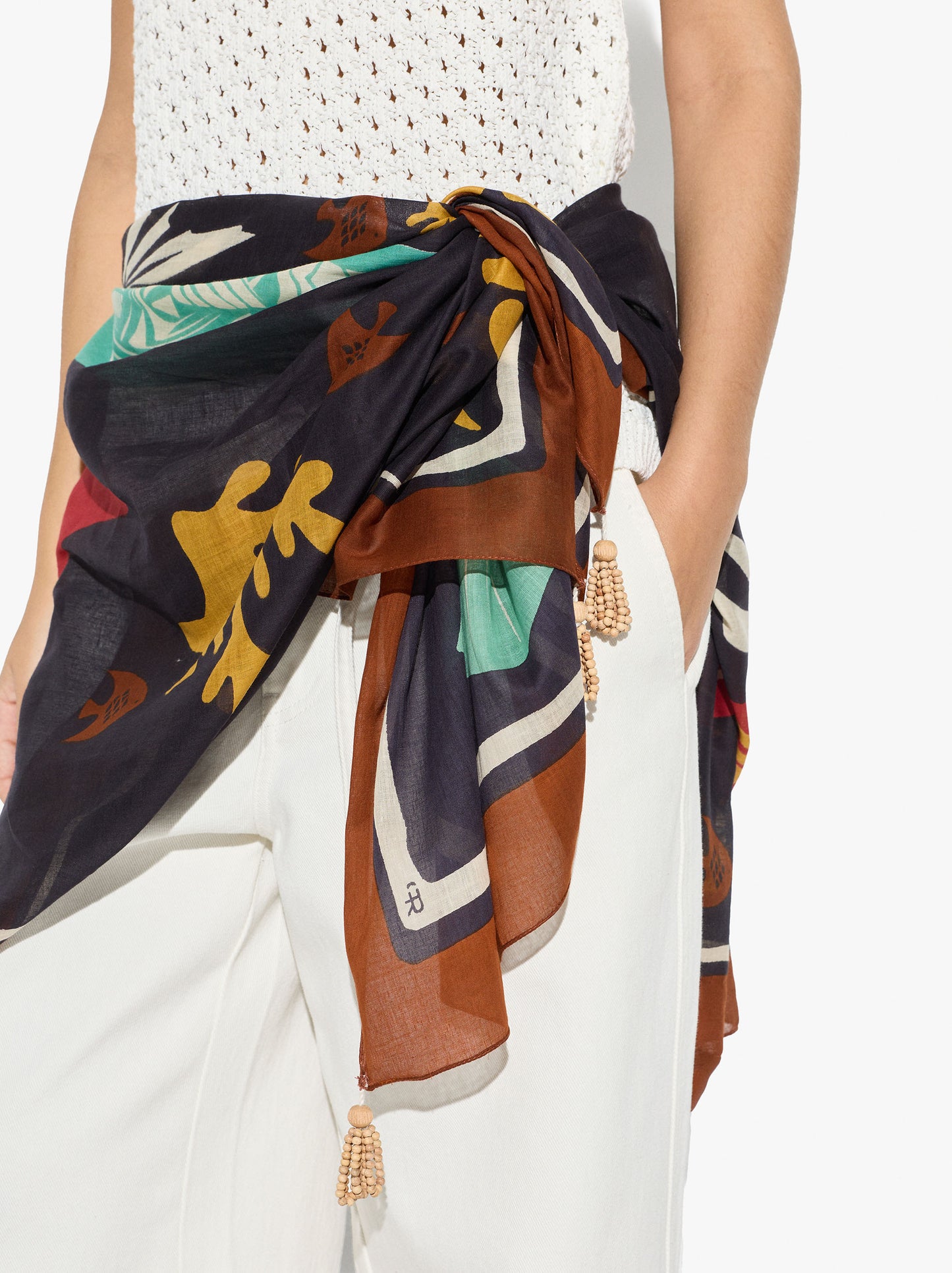 Printed Pareo With 100% Cotton