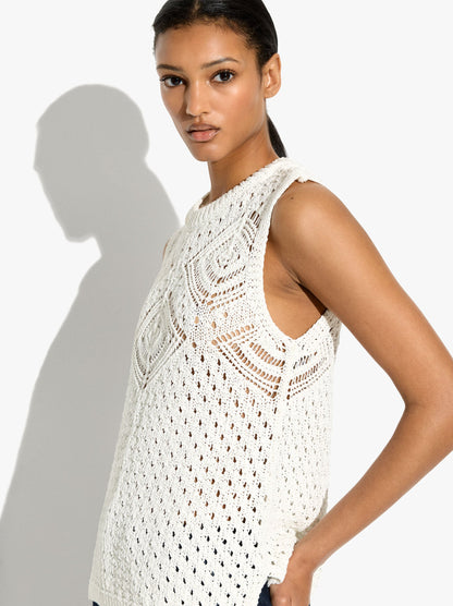 Pointelle Knit Top