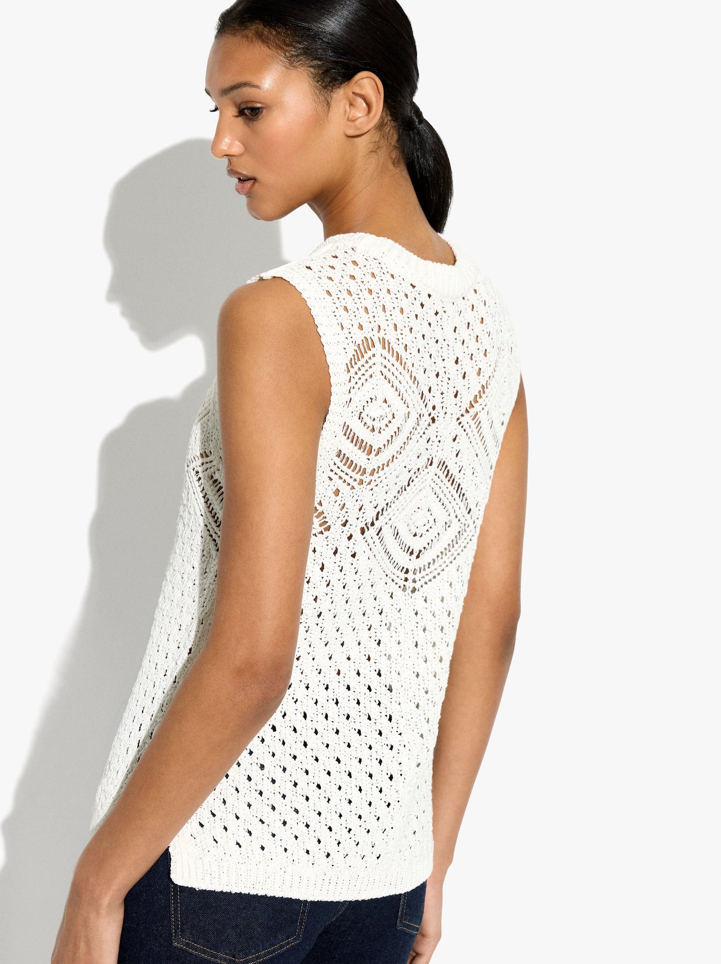 Pointelle Knit Top