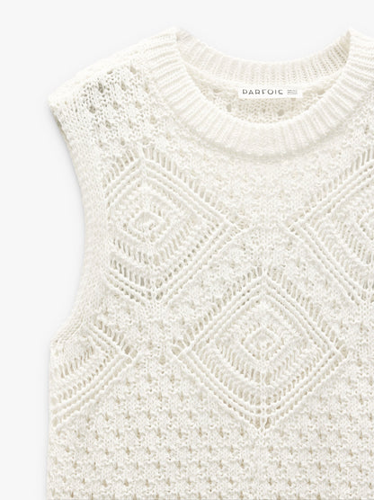 Pointelle Knit Top