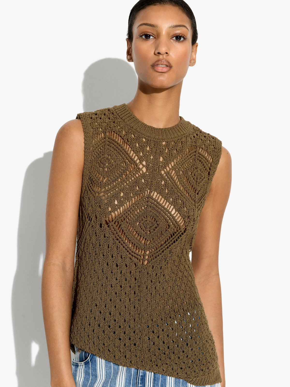Pointelle Knit Top