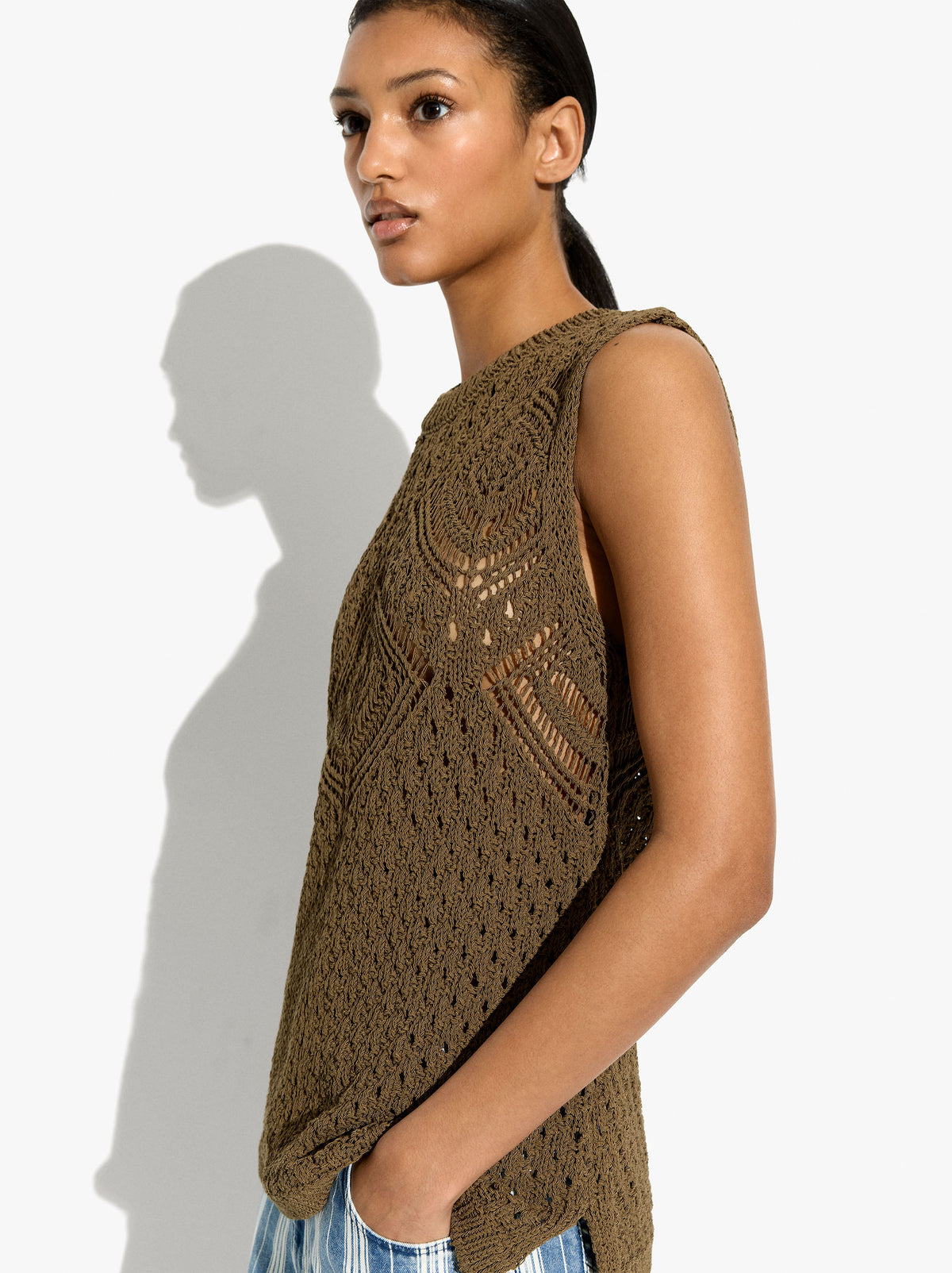 Pointelle Knit Top