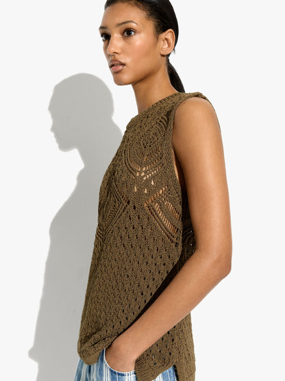 Pointelle Knit Top
