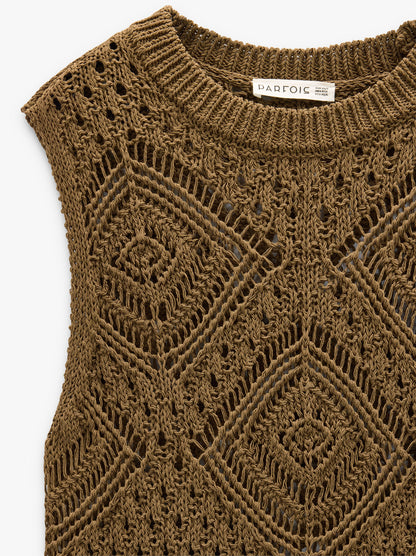 Pointelle Knit Top