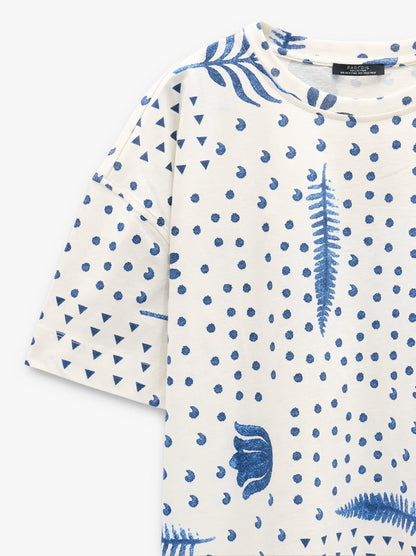 Cotton T-Shirt With Print
