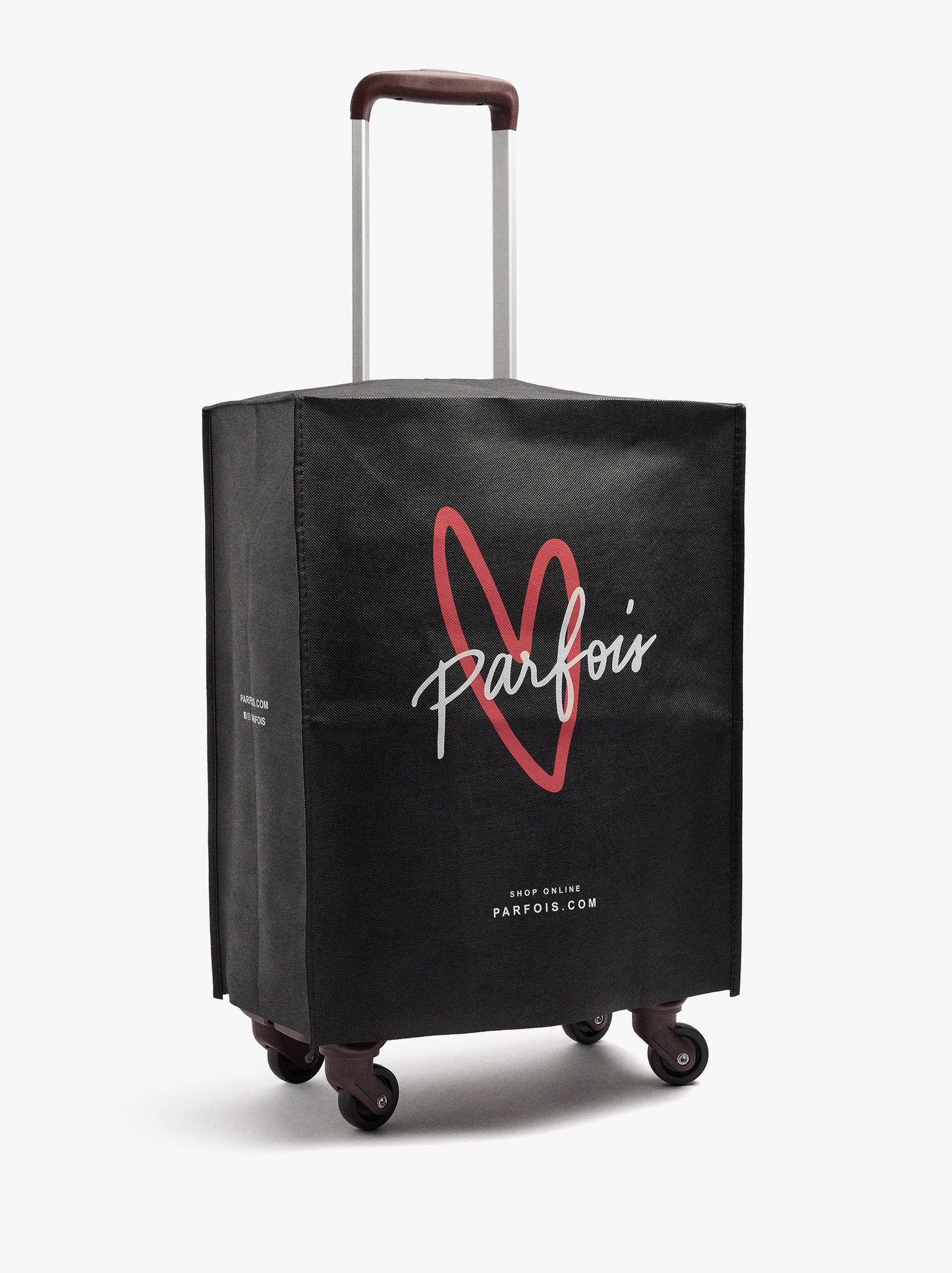 Floral Printed Nylon Travel Suitcase