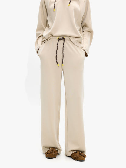Loose-Fitting Trousers With Elastic Waistband Soft Touch