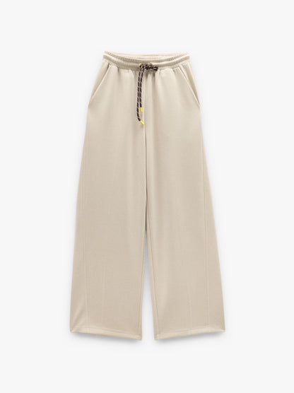 Loose-Fitting Trousers With Elastic Waistband Soft Touch