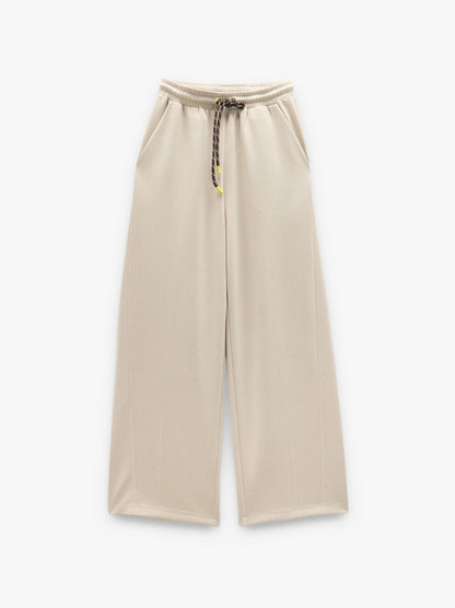 Loose-Fitting Trousers With Elastic Waistband Soft Touch