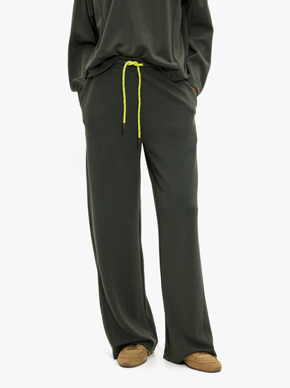 Loose-Fitting Trousers With Elastic Waistband Soft Touch