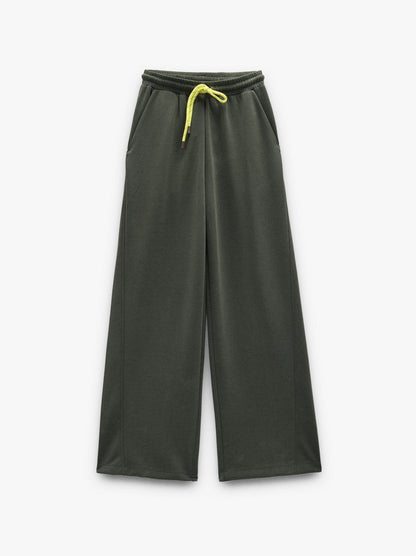 Loose-Fitting Trousers With Elastic Waistband Soft Touch