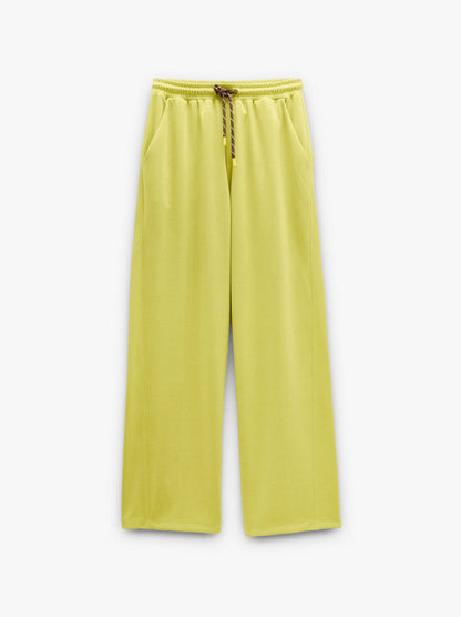 Loose-Fitting Trousers With Elastic Waistband Soft Touch