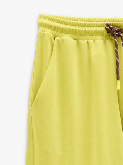 Loose-Fitting Trousers With Elastic Waistband Soft Touch