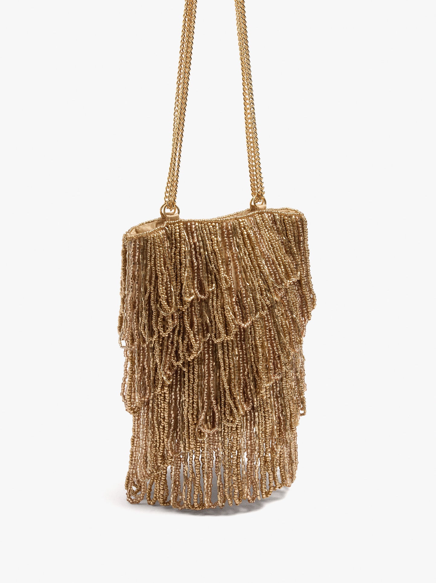Party Bag With Fringes Of Beads