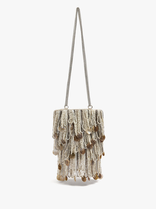 Party Bag With Fringes Of Beads And Shells
