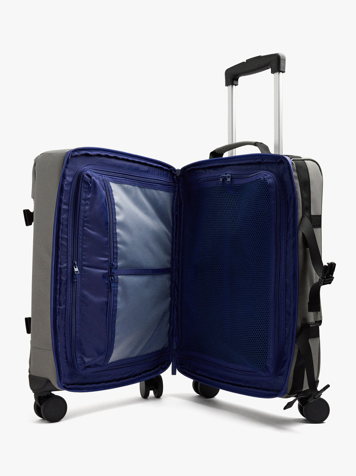 Nylon Travel Suitcase With Contrasting Details