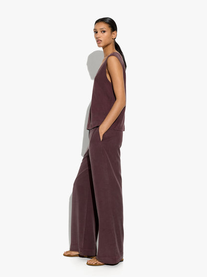 Plain Trousers With 100% Lyocell