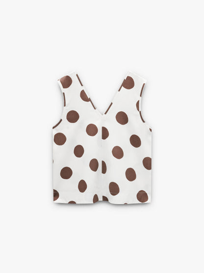 Top Printed With Polka Dots 100% Lyocell