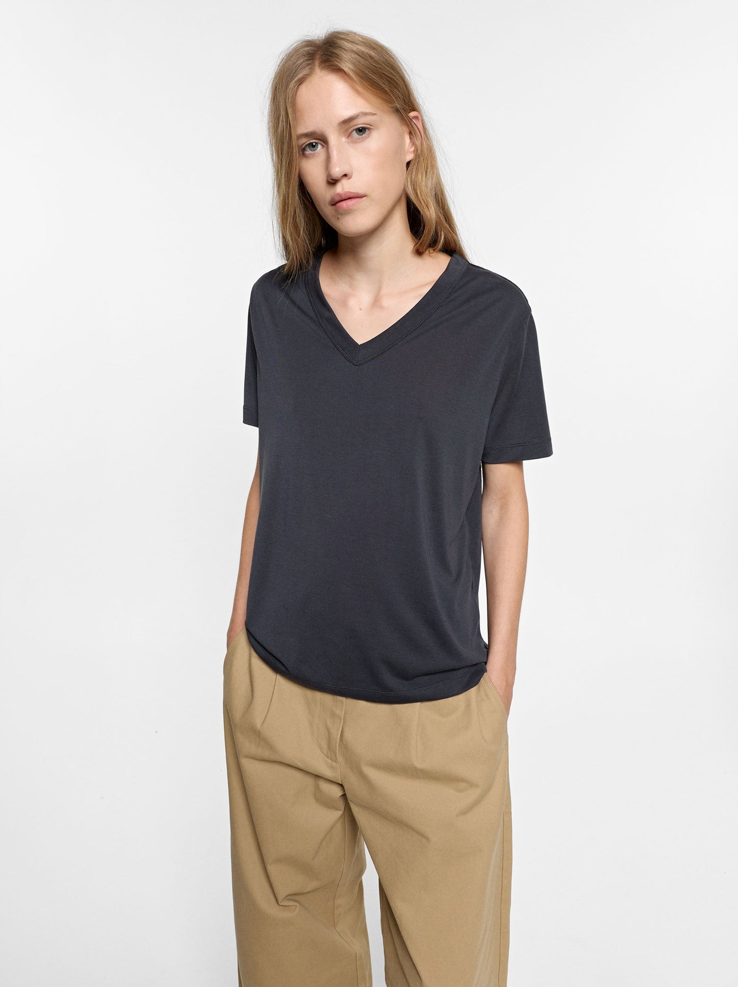 T-Shirt With V-Neck