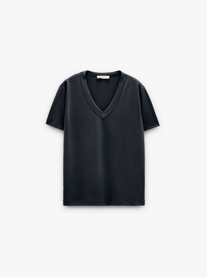 T-Shirt With V-Neck
