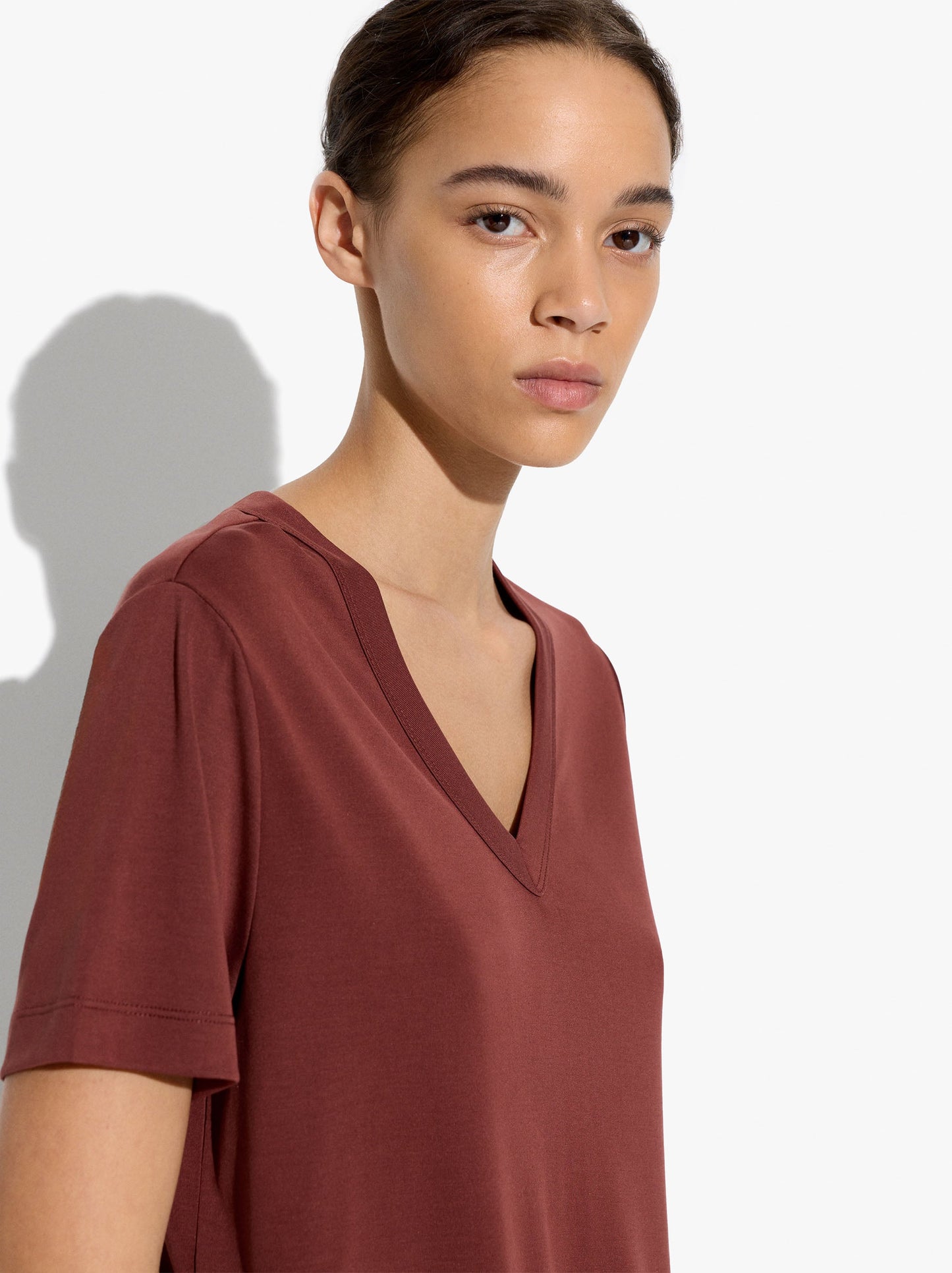 T-Shirt With V-Neck