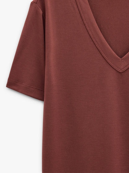T-Shirt With V-Neck