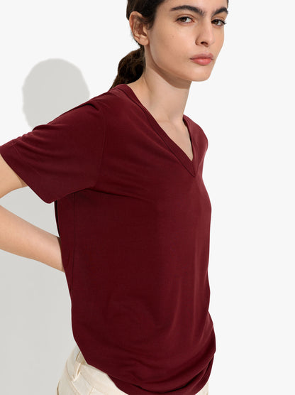 T-Shirt With V-Neck