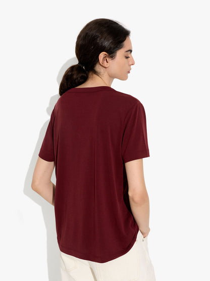 T-Shirt With V-Neck