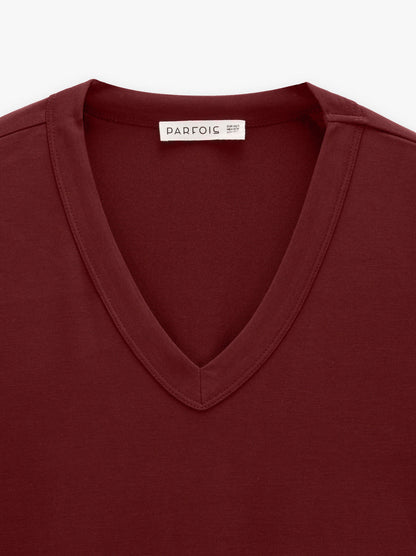 T-Shirt With V-Neck