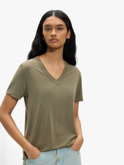 T-Shirt With V-Neck