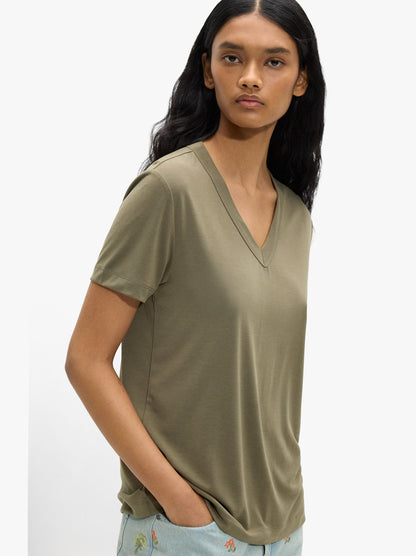 T-Shirt With V-Neck