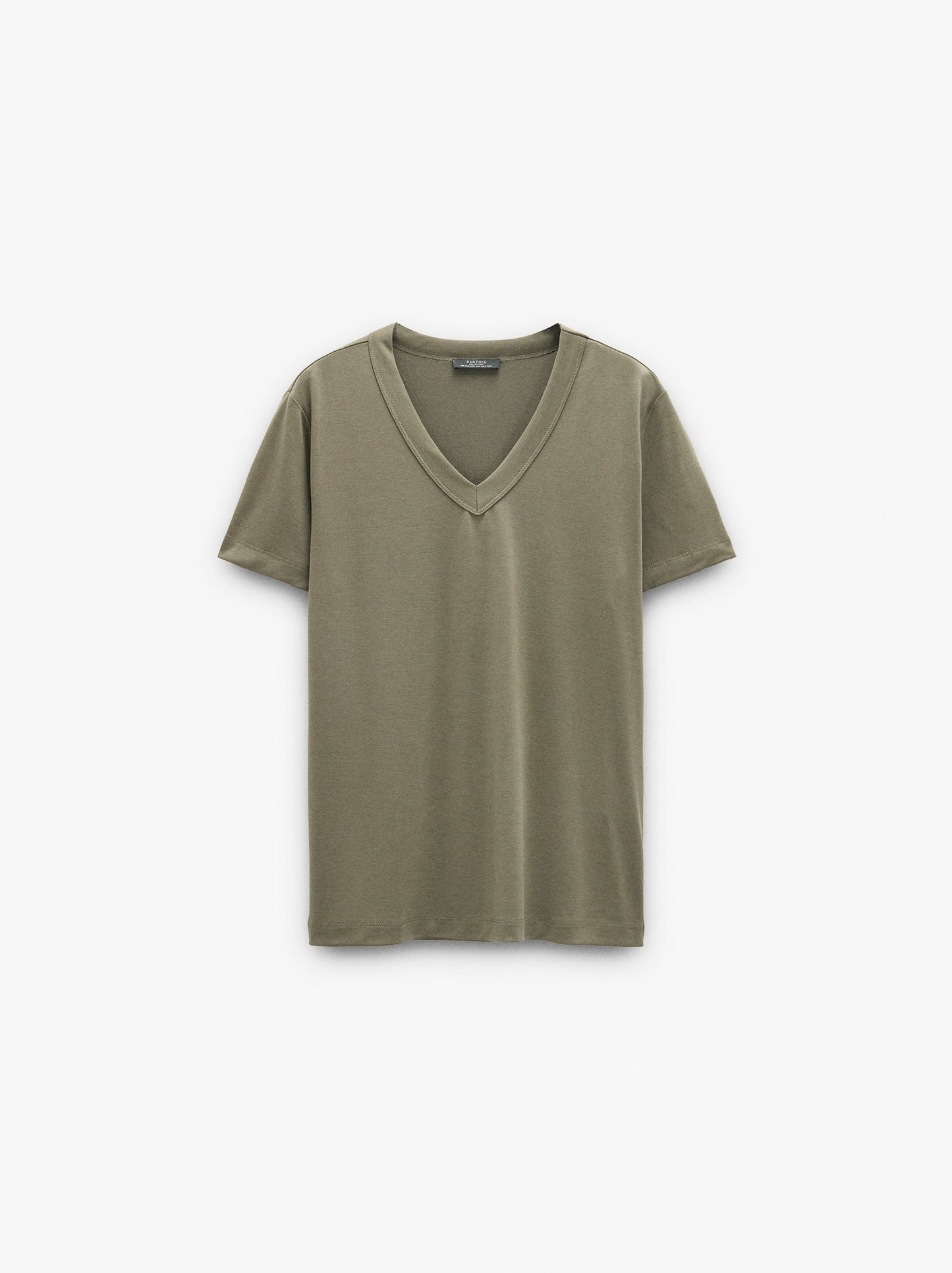 T-Shirt With V-Neck
