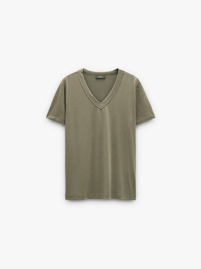 T-Shirt With V-Neck