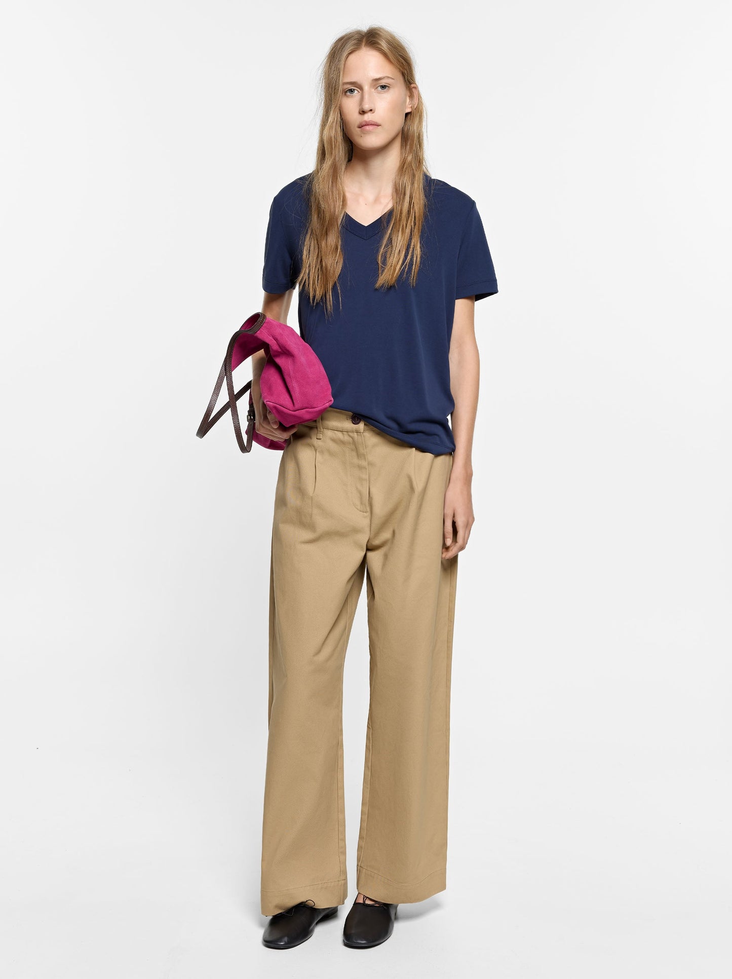 T-Shirt With V-Neck