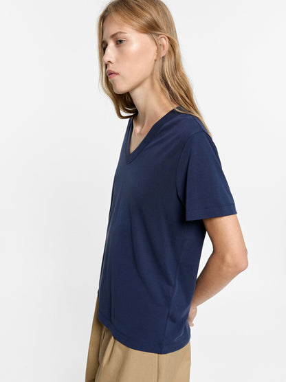 T-Shirt With V-Neck