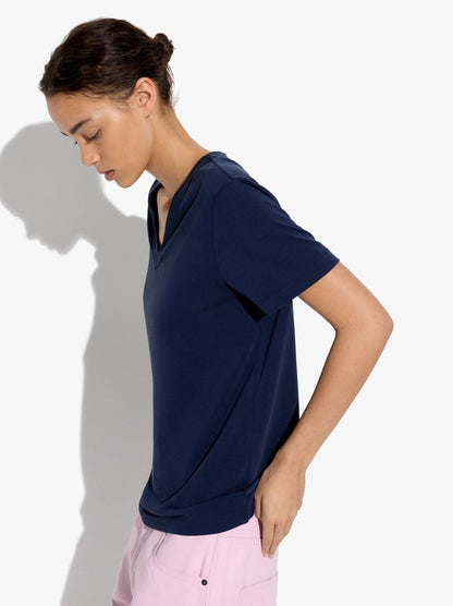 T-Shirt With V-Neck