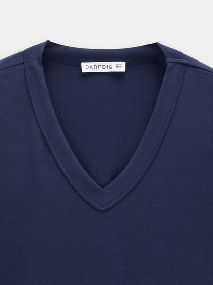 T-Shirt With V-Neck