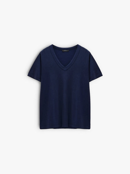 T-Shirt With V-Neck