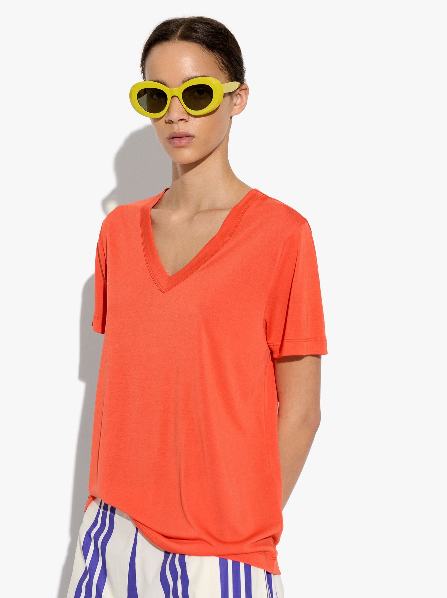 T-Shirt With V-Neck