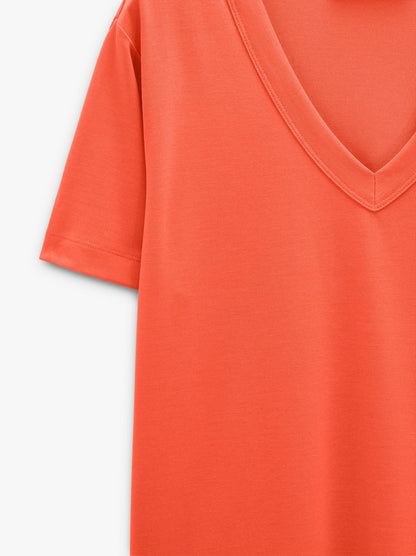 T-Shirt With V-Neck