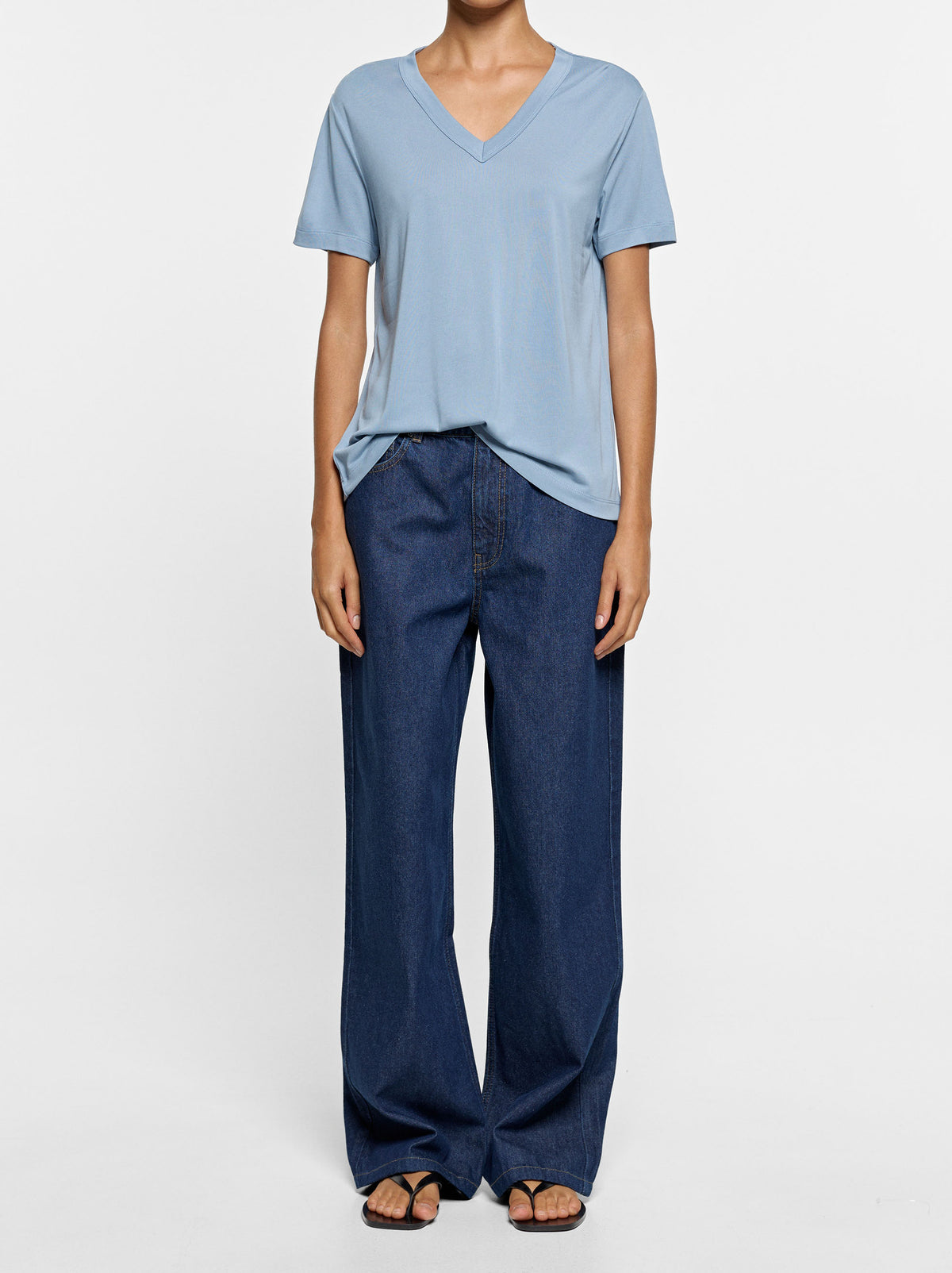 T-Shirt With V-Neck