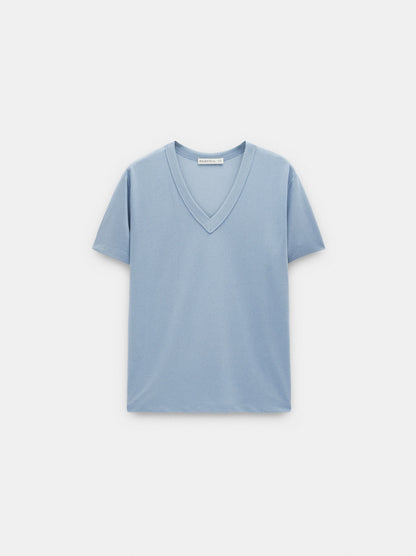 T-Shirt With V-Neck
